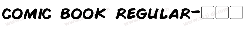 comic book regular字体转换